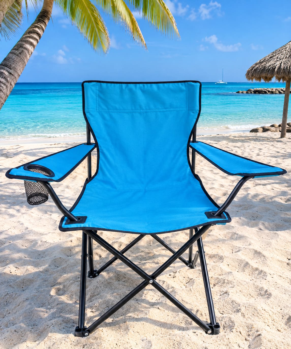 Blue beach chair